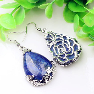 Close To Me Lapis Teardrop Earrings YourSoulPlace.com